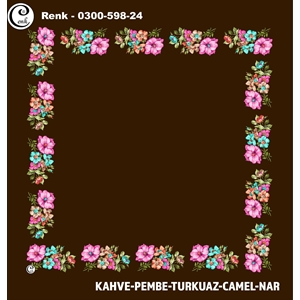 Cenk Desenli Oyalık Yazma - 0300-598