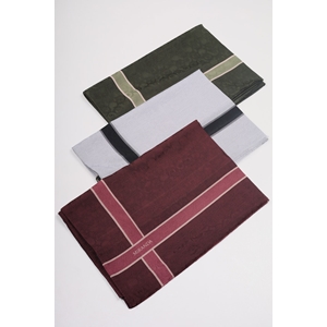 Miranda Düz Renk Monogram Şal - Desen-02