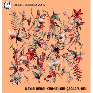 Cenk Desenli Oyalık Yazma - 0300-612 - Renk-01