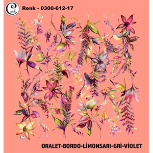 Cenk Desenli Oyalık Yazma - 0300-612 - Renk-01