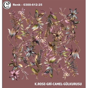 Cenk Desenli Oyalık Yazma - 0300-612 - Renk-01