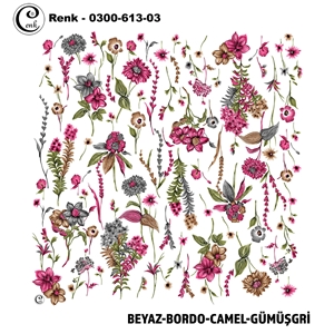 Cenk Desenli Oyalık Yazma - 0300-613 - Renk-12