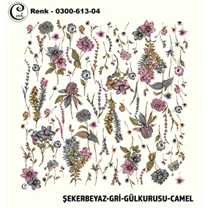Cenk Desenli Oyalık Yazma - 0300-613 - Renk-12