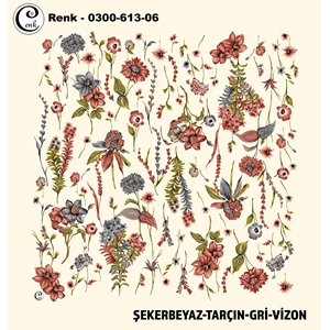 Cenk Desenli Oyalık Yazma - 0300-613 - Renk-12