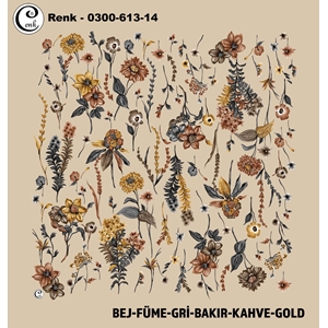 Cenk Desenli Oyalık Yazma - 0300-613 - Renk-12