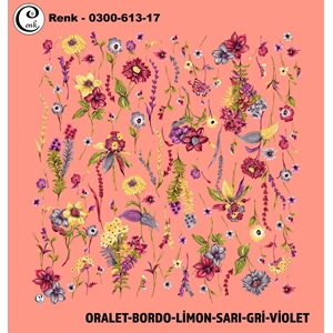Cenk Desenli Oyalık Yazma - 0300-613 - Renk-12