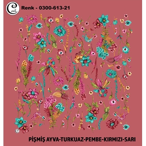 Cenk Desenli Oyalık Yazma - 0300-613 - Renk-12