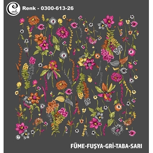 Cenk Desenli Oyalık Yazma - 0300-613 - Renk-12