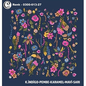 Cenk Desenli Oyalık Yazma - 0300-613 - Renk-12