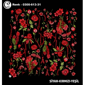 Cenk Desenli Oyalık Yazma - 0300-613 - Renk-12
