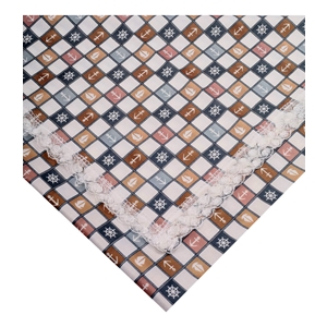 Baysem 150 x 150 cm. Güpürlü Dijital Raşel Masa Örtüsü - Sofra Bezi - Renk-29