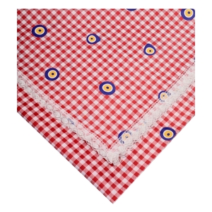 Baysem 150 x 150 cm. Güpürlü Dijital Raşel Masa Örtüsü - Sofra Bezi - Renk-29