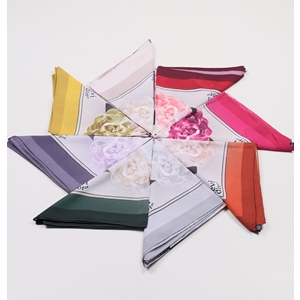 Levidor Desenli Violet Eşarp - Desen-01
