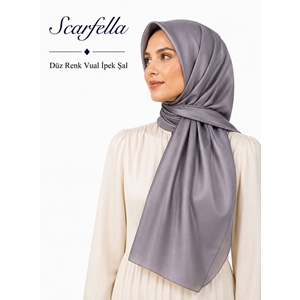 Scarfella Düz Renk Vual İpek Şal - Desen-01