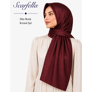 Scarfella Düz Renk Kristal Şal - Desen-01