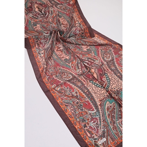 Hint İpek Desenli Dijital Vual Tens. Şal - Desen-07 - Renk-03