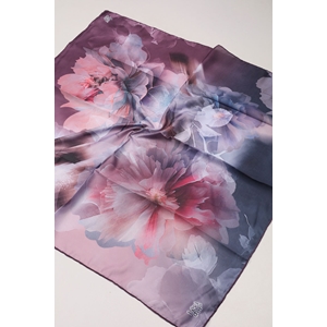 Levidor Desenli Lotus Eşarp - Desen-01 - Renk-09