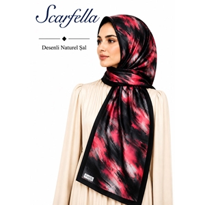 Scarfella Desenli Naturel Şal - Desen-141
