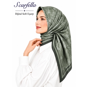 Scarfella Dijital Soft Eşarp - Desen-124