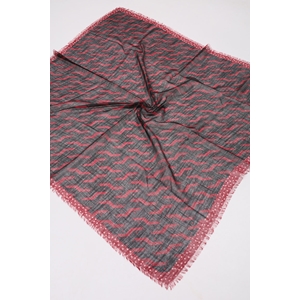 Desenli Keten Flamlı Eşarp - Desen-04 - Renk-03