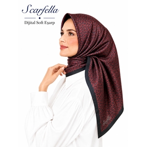 Scarfella Dijital Soft Eşarp - Desen-126