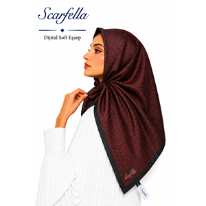 Scarfella Dijital Soft Eşarp - Desen-127