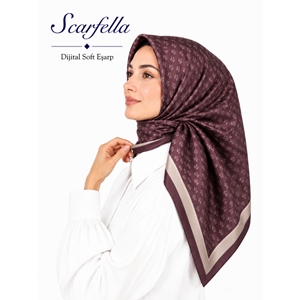 Scarfella Dijital Soft Eşarp - Desen-128