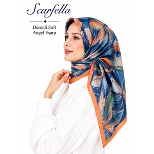 Scarfella Desenli Soft Angel Eşarp - Desen-74