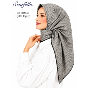 Scarfella Soft El Dikişli Eylül Eşarp - Desen-79