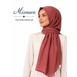 Mismara Düz Renk Müslin Şal - Desen-02