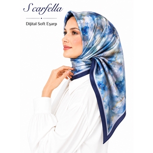 Scarfella Dijital Soft Eşarp - Desen-134