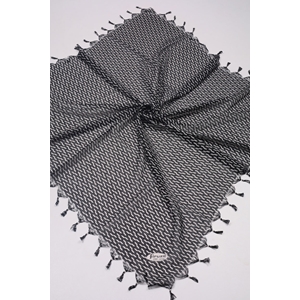 Firuze Star Desenli Boncuklu Tülbent - Desen-57