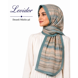 Levidor Desenli Müslin Şal - Desen-01