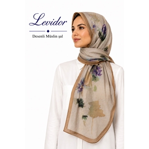 Levidor Desenli Müslin Şal - Desen-02