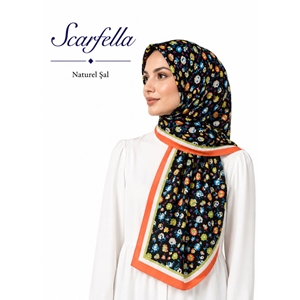 Scarfella Desenli Naturel Şal - Desen-162