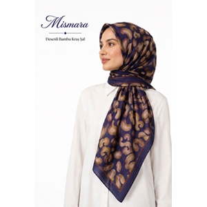 Mismara Desenli Bambu Kraş Şal - Desen-03