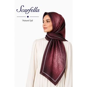Scarfella Desenli Naturel Şal - Desen-164
