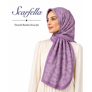 Scarfella Desenli Bambu Kraş Şal - Desen-22