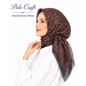 Polo Craft Desenli Sökme Tülbent - Desen-02