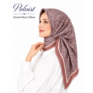 Poloist Desenli Sökme Tülbent - Desen-346