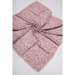 Baysem Desenli Keten Flamlı Eşarp - Desen-28