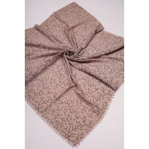 Baysem Desenli Keten Flamlı Eşarp - Desen-28