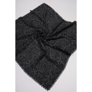 Baysem Desenli Keten Flamlı Eşarp - Desen-28