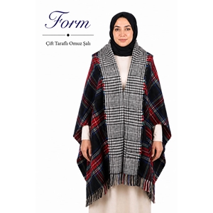 Forum Çift Taraflı Omuz Şalı - Desen-04