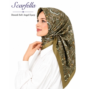 Scarfella Desenli Soft Angel Eşarp - Desen-81