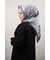 Hint İpek Kendinden Desenli Monogram Eşarp - Desen-05