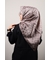 Hint İpek Kendinden Desenli Monogram Eşarp - Desen-05
