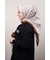 Hint İpek Kendinden Desenli Monogram Eşarp - Desen-05