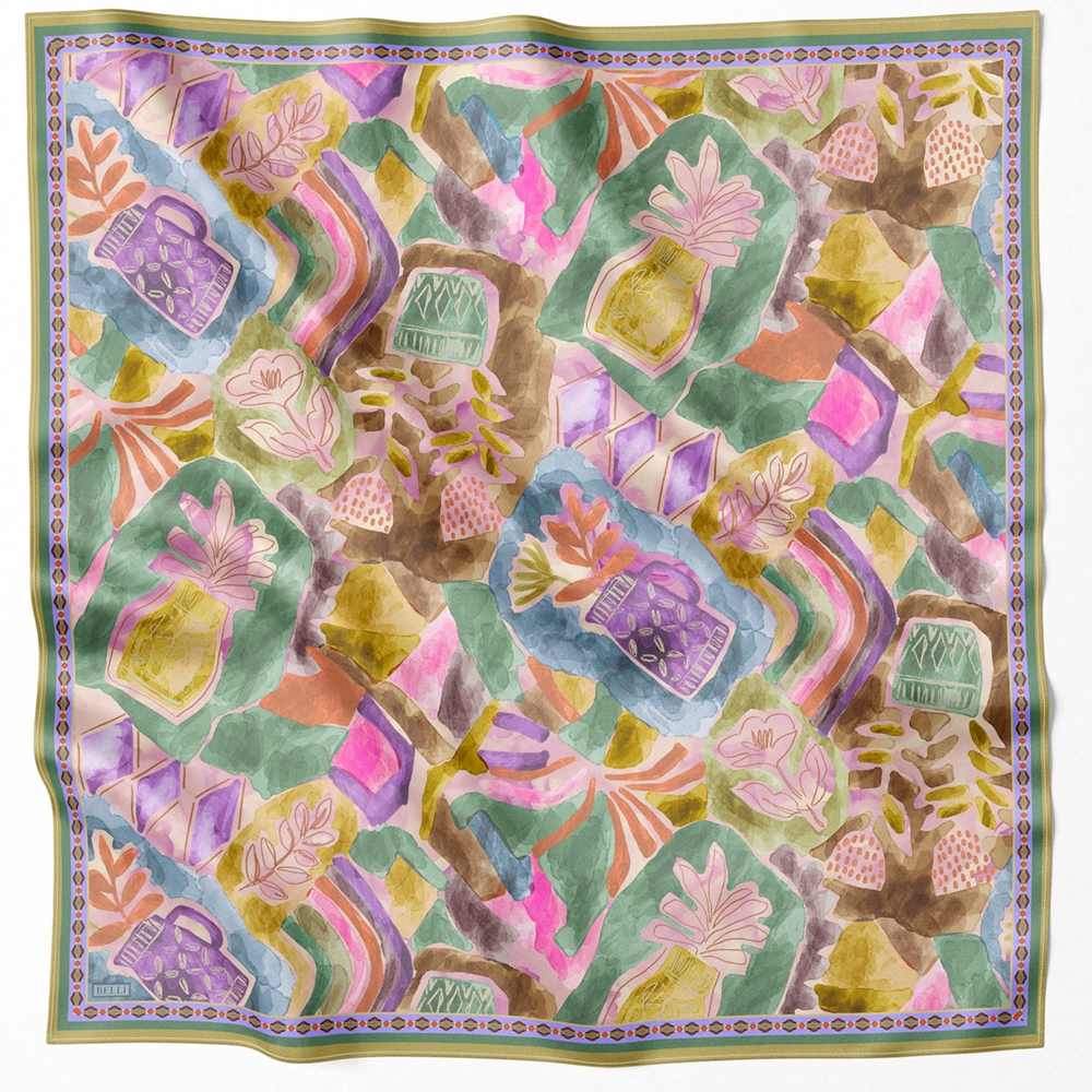 Belli Twill Saf İpek Eşarp - 2025-2026 Sonbahar-Kış 4216D (T)