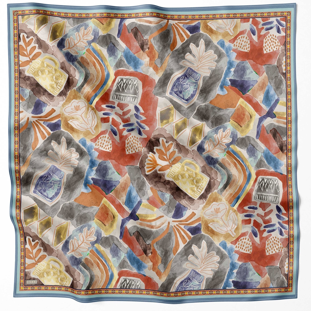 Belli Twill Saf İpek Eşarp - 2025-2026 Sonbahar-Kış 4216D (T)